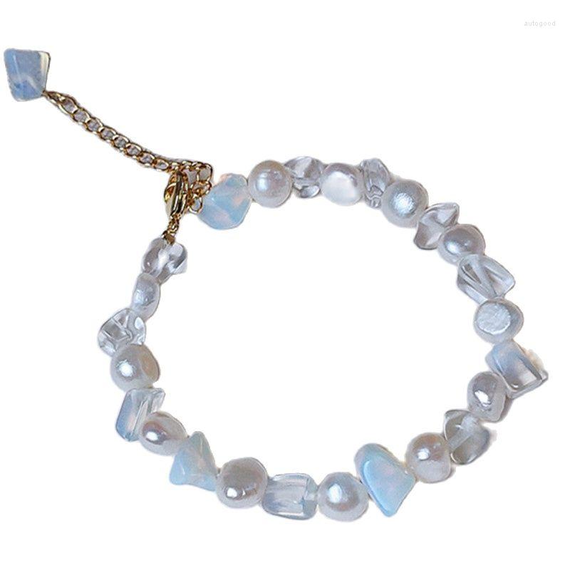 Strand Fashion Women's Hand Bracelet Lrregular Natura Pearl Moonstone For Handmade Natural Jewelry Girl Daughter Birthday Gift
Strand Fashion Women's Hand Bracelet Lrregular Natura Pearl Moonstone For Handmade Natural Jewelry Girl Daughter Birthday Gift