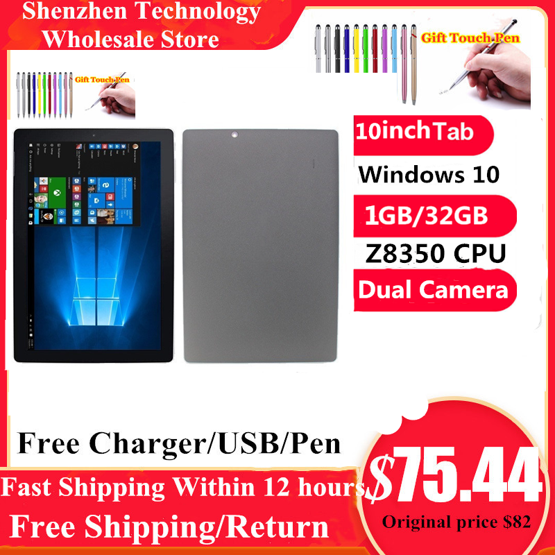 10.1 INCH NX16A Windows 10 Tablet pc 2GB WIFI 1280 x 800 IPS Touch Screen Dual Camera Quad Core Bluetooth-C, Silver
10.1 INCH NX16A Windows 10 Tablet pc 2GB WIFI 1280 x 800 IPS Touch Screen Dual Camera Quad Core Bluetooth-C, Silver