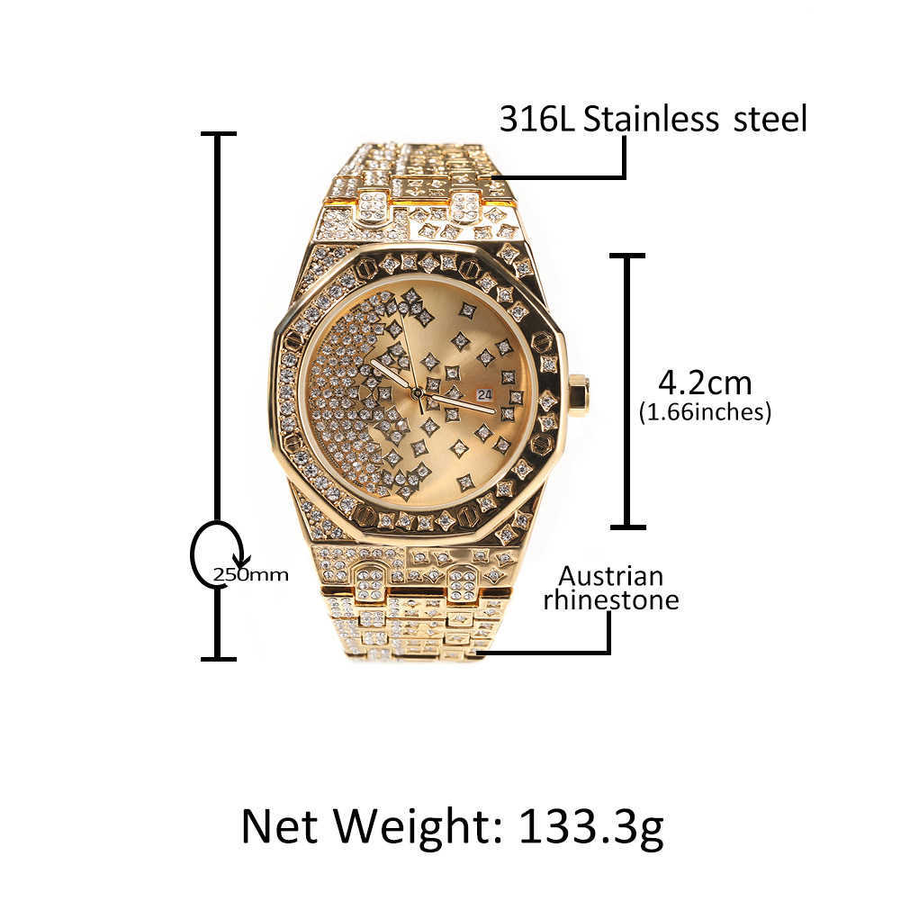 Watch Hip hop new diamond studded star men's watch personality all over the sky star large dial fashion leisure quartz watch, Two color (rose gold + silver)
Watch Hip hop new diamond studded star men's watch personality all over the sky star large dial fashion leisure quartz watch, Two color (rose gold + silver)