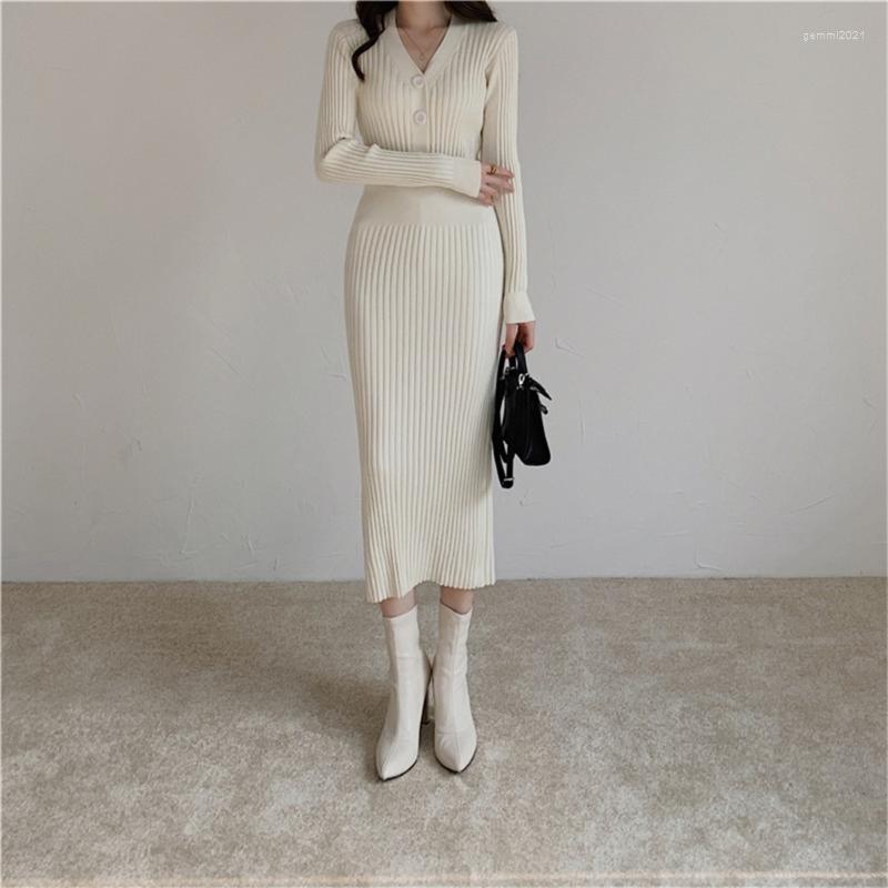 Casual Dresses Women Autumn Winter Sweater Knitted Elastic V-Neck Long Sleeve Dress, Apricot
Casual Dresses Women Autumn Winter Sweater Knitted Elastic V-Neck Long Sleeve Dress, Apricot