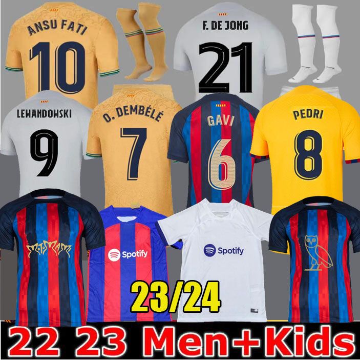 Raphinha Lewandowski KESSIE PEDRI soccer jersey bArcElOnAs ROSALIA'S 4th FERRAN 22 23 24 Copa del Rey ANSU FATI gavi 2023 2024 kit shirt men kids Kounde Drake's OVO Sound, Home kids
Raphinha Lewandowski KESSIE PEDRI soccer jersey bArcElOnAs ROSALIA'S 4th FERRAN 22 23 24 Copa del Rey ANSU FATI gavi 2023 2024 kit shirt men kids Kounde Drake's OVO Sound, Home kids