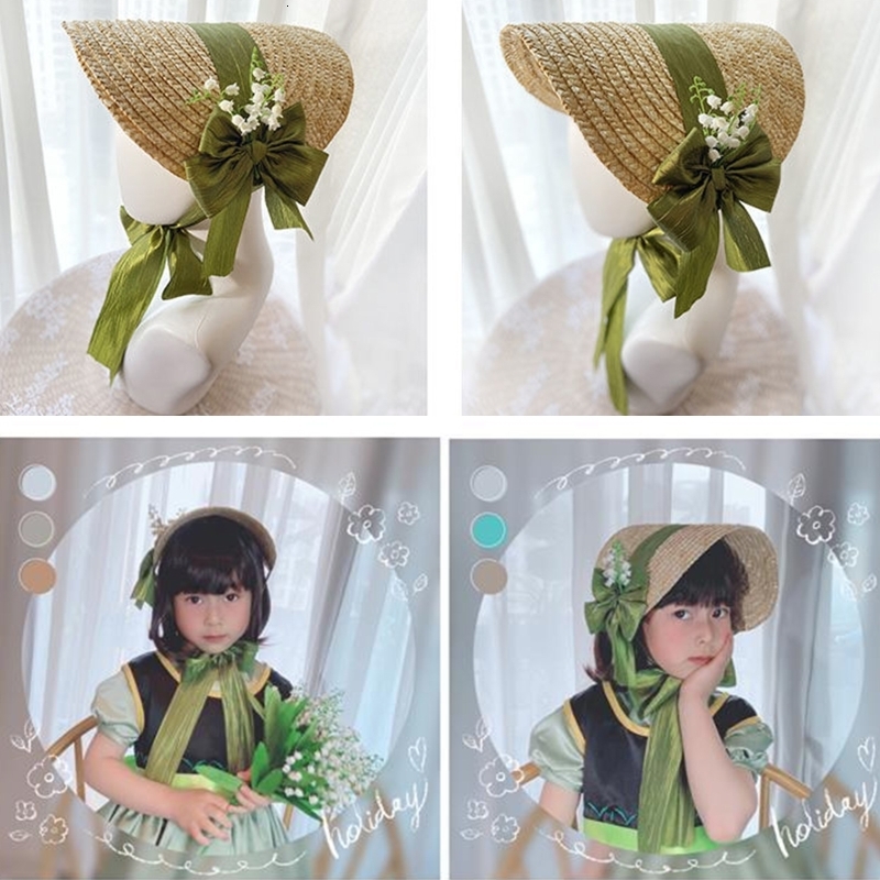 Caps Hats Handmade Women 1800s Victorian Wedding Tea Party Bonnet Lolita Hat Vintage Flowers Beach Sun Cap Straw Weaving Hats 230313