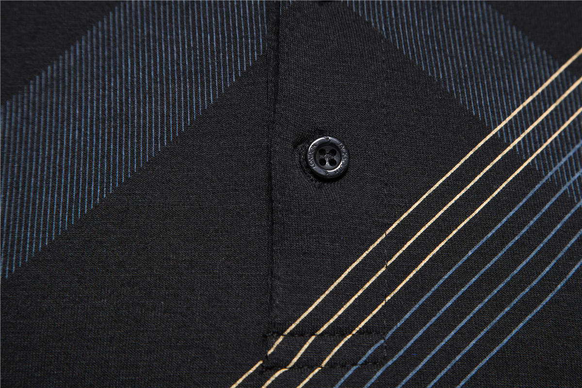 Men's T-Shirts summer men's fashion printing casual T-shirt solid color lapel slim short-sleeved T-shirt European size 230313