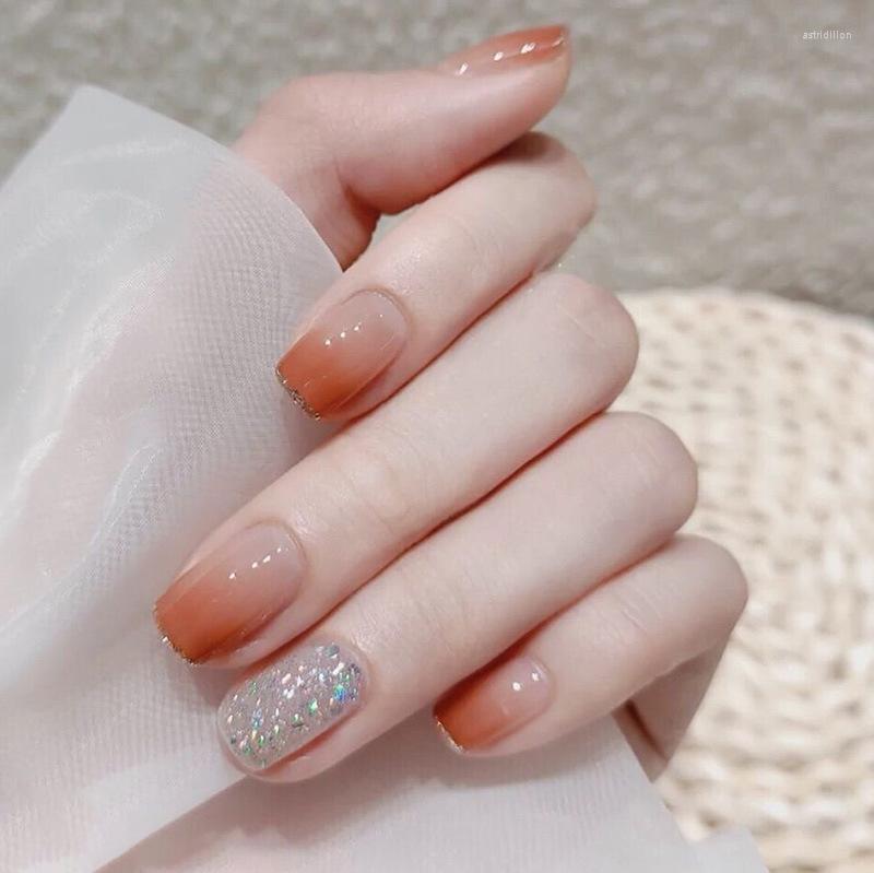 False Nails 24pcs Fake French Manicure Short Round Head Phnom Penh Halo Nail Tips Full Cover Acrylic For Girls, 1-glue models
False Nails 24pcs Fake French Manicure Short Round Head Phnom Penh Halo Nail Tips Full Cover Acrylic For Girls, 1-glue models