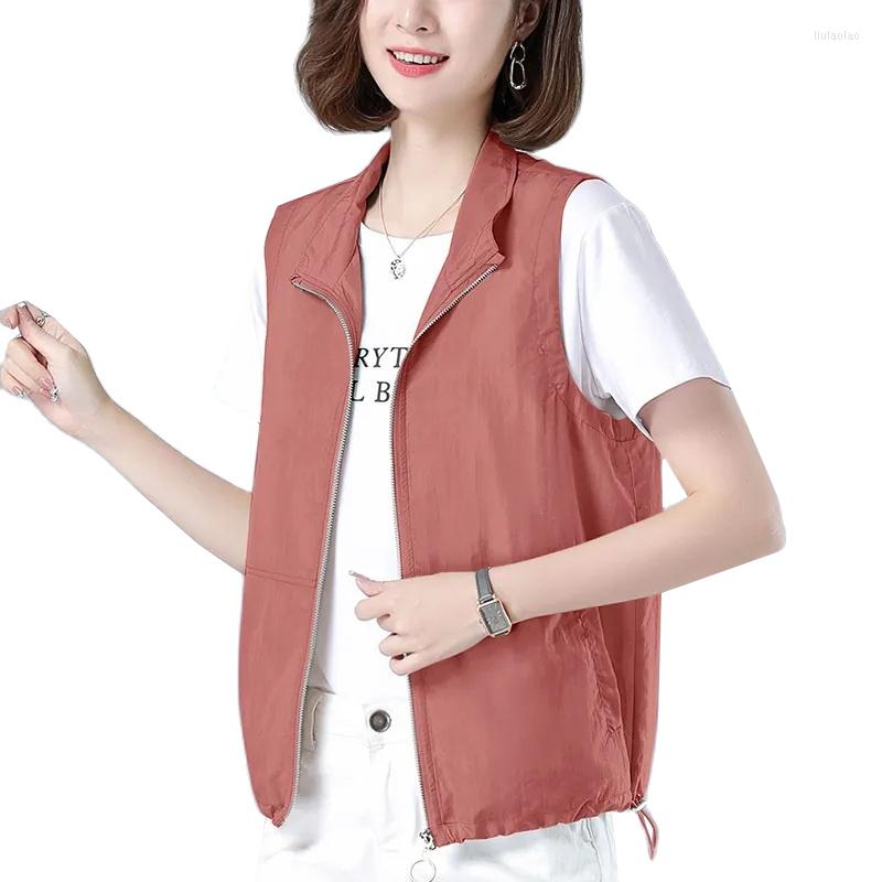 Women's Vests 2023 Women's Sun Protection Vest Summer Korean Fashion Thin Coats Women Short Casual Sleeveless Waistcoat Female Tops, Orange
Women's Vests 2023 Women's Sun Protection Vest Summer Korean Fashion Thin Coats Women Short Casual Sleeveless Waistcoat Female Tops, Orange