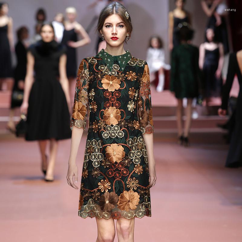 Party Dresses Lapel Beaded Diamond Heavy Net Yarn Embroidery Flower A-line Loose Plus Size Retro Dress 2023 Summer For Women, Mixed
Party Dresses Lapel Beaded Diamond Heavy Net Yarn Embroidery Flower A-line Loose Plus Size Retro Dress 2023 Summer For Women, Mixed
