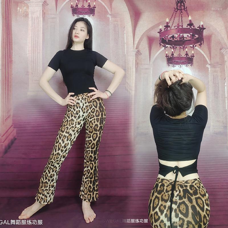 Stage Wear Belly Dance Practice Clothes Moren's Waistless Top Leopard Print Pants Sexy Casual Inspirational Exercise Suit 2023, Full set
Stage Wear Belly Dance Practice Clothes Moren's Waistless Top Leopard Print Pants Sexy Casual Inspirational Exercise Suit 2023, Full set
