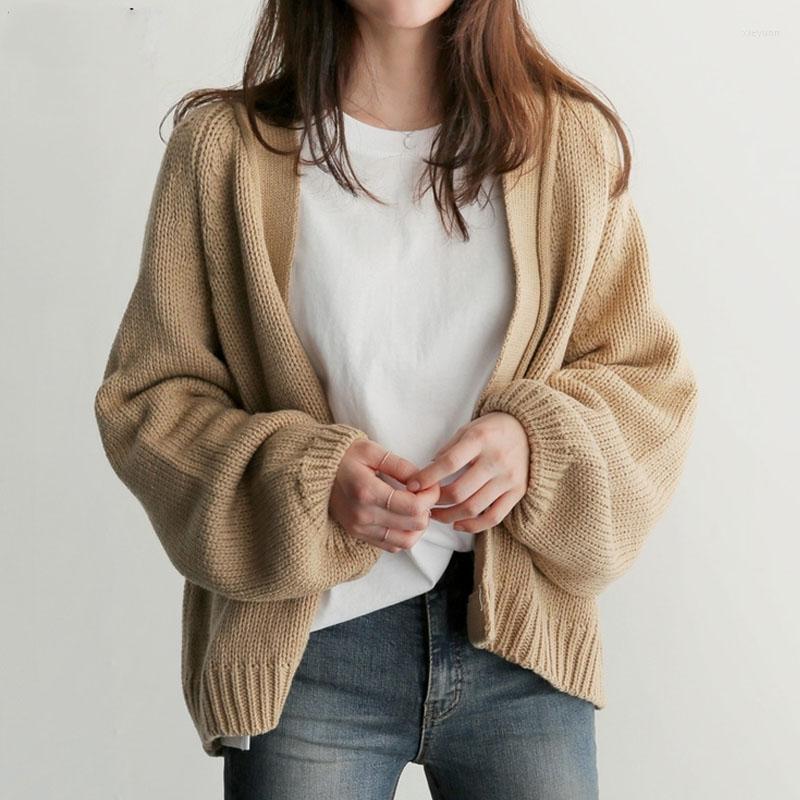 Women's Knits Casual Loose Sweater Autumn Korean Fashion Cardigan Women Tops Solid Knit Outwear Female Coat 17775, Khaki
Women's Knits Casual Loose Sweater Autumn Korean Fashion Cardigan Women Tops Solid Knit Outwear Female Coat 17775, Khaki