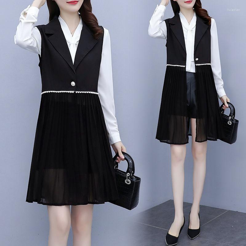 Women's Vests Vest Women Spring Autumn 2023 Sleeveless Splicing Lady Casual Blazer Ladies Jacket Outerwear Waistcoat Woman Tops, Black
Women's Vests Vest Women Spring Autumn 2023 Sleeveless Splicing Lady Casual Blazer Ladies Jacket Outerwear Waistcoat Woman Tops, Black