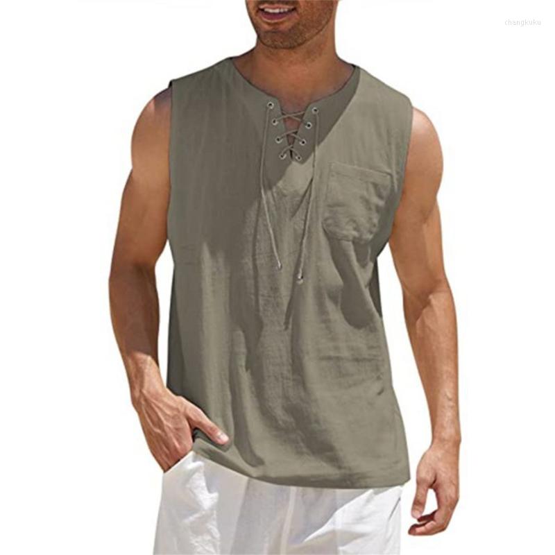 Men's Tank Tops Camisole Mens Solid Color Cotton Linen Vest Shirts 2023 Spring Summer Leisure Sleeveless Drawstring V Neck Men Vintage, 02 black
Men's Tank Tops Camisole Mens Solid Color Cotton Linen Vest Shirts 2023 Spring Summer Leisure Sleeveless Drawstring V Neck Men Vintage, 02 black