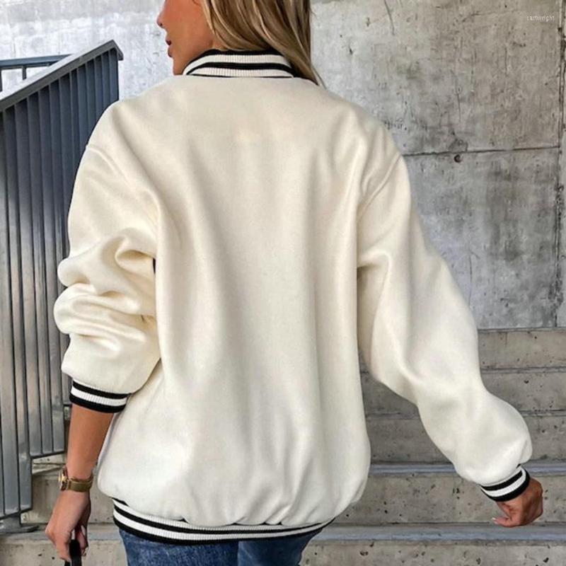 Women' Jackets Women Baseball Coat Chic Pockets Long Sleeves Casual For Sports Autumn, Black
Women' Jackets Women Baseball Coat Chic Pockets Long Sleeves Casual For Sports Autumn, Black