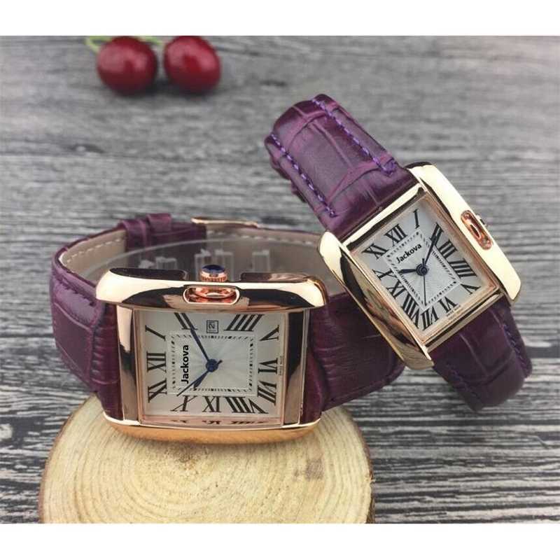 Luxury Watch Rose Gold New men Gentalmen couple men women fashion wristwatch leather brown square dial Female Relogio Montre male clock zc
Luxury Watch Rose Gold New men Gentalmen couple men women fashion wristwatch leather brown square dial Female Relogio Montre male clock zc