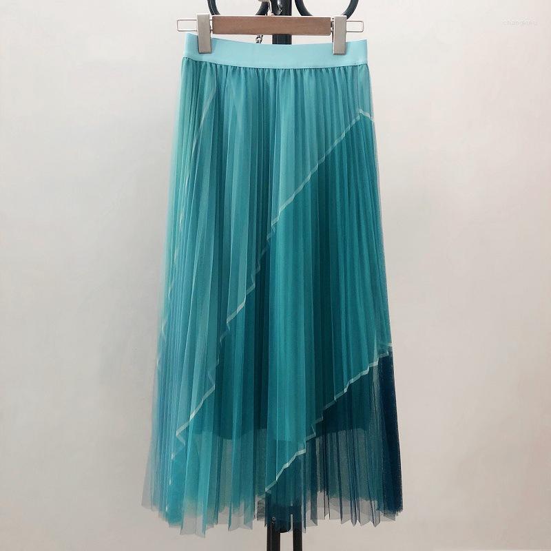 Skirts 2023 Spring& Autumn Color Contrast Mesh Skirt High Waist Thin All-match Casual Women A-line Pleated Long, Black
Skirts 2023 Spring& Autumn Color Contrast Mesh Skirt High Waist Thin All-match Casual Women A-line Pleated Long, Black