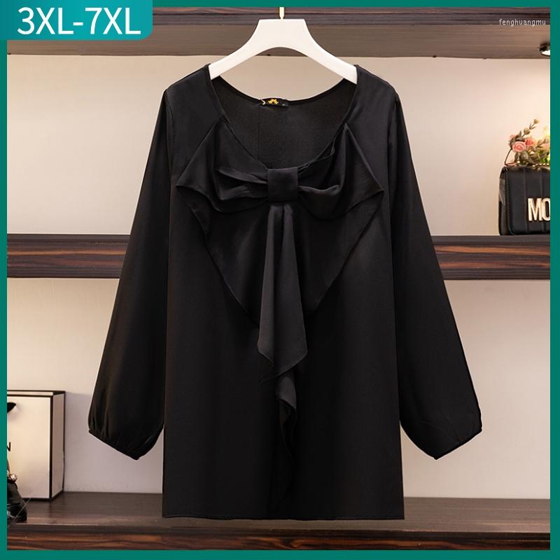Women's Blouses 2023 Spring Autumn Plus Size Tops For Women Large Long Sleeve Loose Bow Black Shirt 3XL 5XL 6XL 7XL
Women's Blouses 2023 Spring Autumn Plus Size Tops For Women Large Long Sleeve Loose Bow Black Shirt 3XL 5XL 6XL 7XL