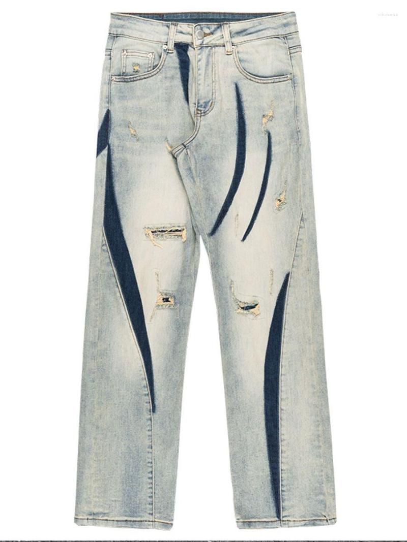 Men' Jeans Cowboy Street INS Retro American Style To Do Old Men' And Women' Same Tide Loose Straight Tube Ripped Hip Hop Pants, Picture color
Men' Jeans Cowboy Street INS Retro American Style To Do Old Men' And Women' Same Tide Loose Straight Tube Ripped Hip Hop Pants, Picture color