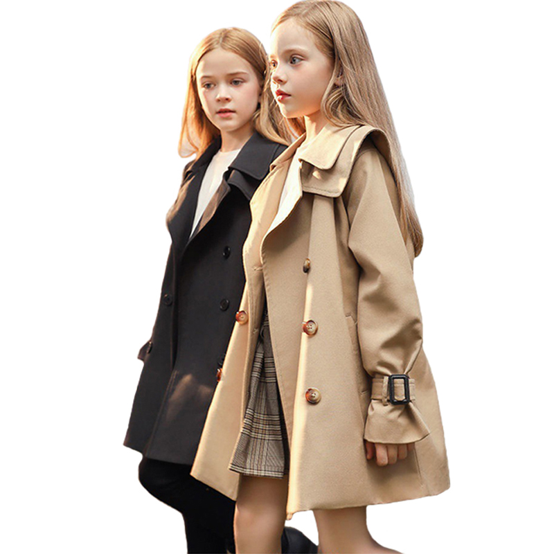 Fashion children coat girls' designer wear windbreaker Korean version of westernized medium and old children's cotton medium and long style coats, Black
Fashion children coat girls' designer wear windbreaker Korean version of westernized medium and old children's cotton medium and long style coats, Black