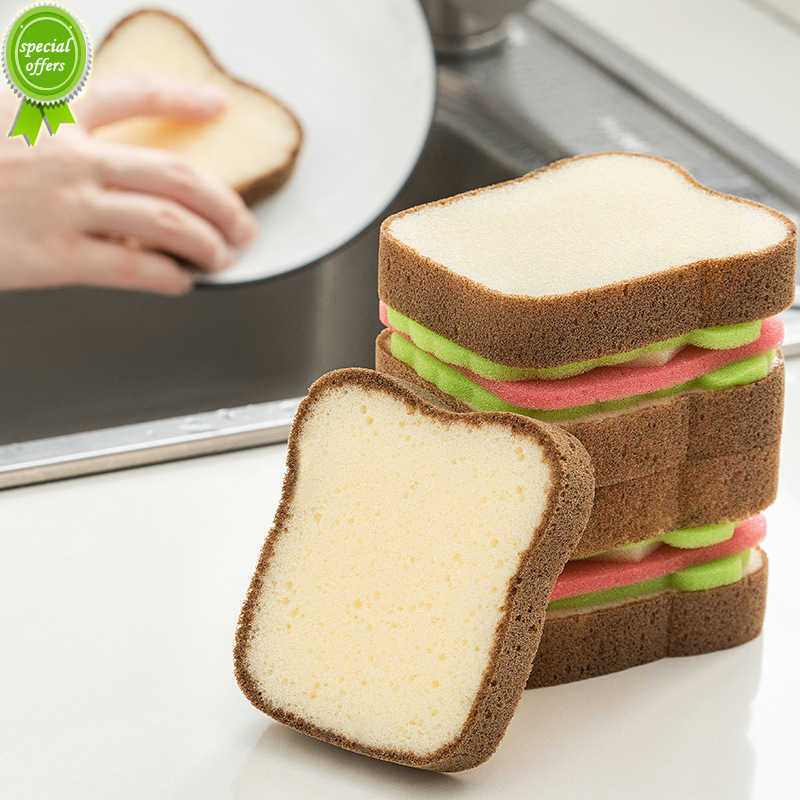 New Creative Toast Shape Dish-washing Sponges Washable Scrubber Tools for Pots Dishes Kitchen Accessories Household Cleaning Gadget
New Creative Toast Shape Dish-washing Sponges Washable Scrubber Tools for Pots Dishes Kitchen Accessories Household Cleaning Gadget