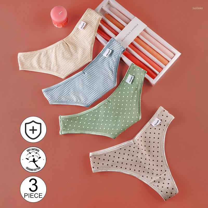 Women's Panties 3pcs/Set Cotton Women's Sexy Female Underpants T-back Thong Lingerie Plus Size Dot Panty G-string
Women's Panties 3pcs/Set Cotton Women's Sexy Female Underpants T-back Thong Lingerie Plus Size Dot Panty G-string