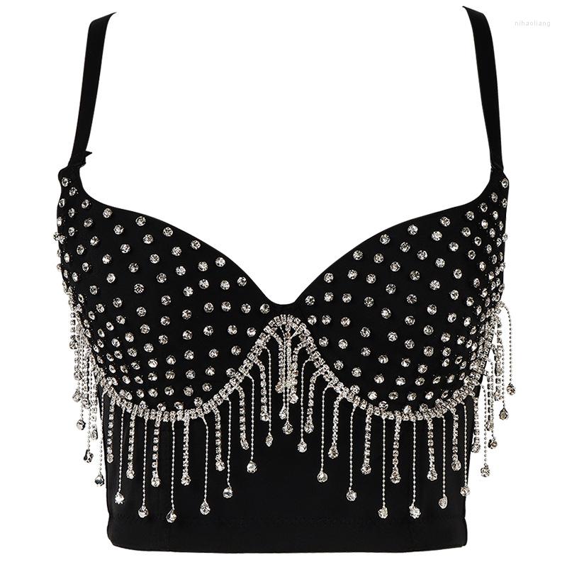 Women's Tanks Rhinestone Tassels Breathable Lenceria Femenina Sling Top Wedding Fashion Style Debardeur Espartilho Performance Clothing Tank, Db1051
Women's Tanks Rhinestone Tassels Breathable Lenceria Femenina Sling Top Wedding Fashion Style Debardeur Espartilho Performance Clothing Tank, Db1051