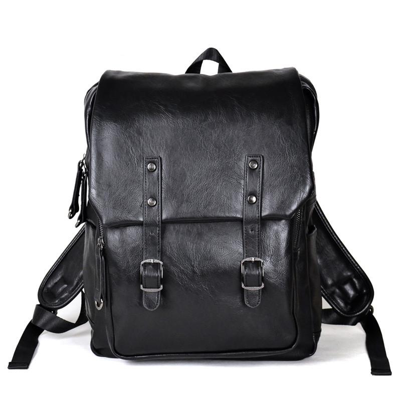 Backpack Simple Patchwork Large Capacity Mens Leather For Travel Casual Men Daypacks Travle Mochila, Black
Backpack Simple Patchwork Large Capacity Mens Leather For Travel Casual Men Daypacks Travle Mochila, Black