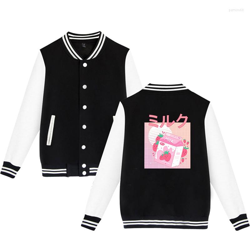 Men's Jackets Fashion Kawaii Strawberry Milk Box Baseball Jacket Men Women Hoodie Sweatshirts Tops Long Sleeve Unisex Harajuku Hoodies
Men's Jackets Fashion Kawaii Strawberry Milk Box Baseball Jacket Men Women Hoodie Sweatshirts Tops Long Sleeve Unisex Harajuku Hoodies
