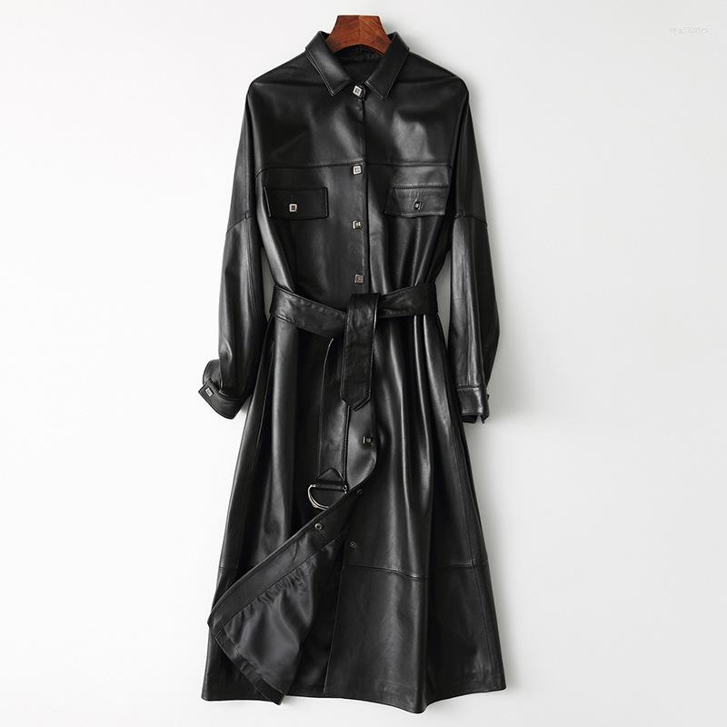 Women's Leather Genuine Jacket Women Clothes Long Sheepskin Coat Spring Autumn Coats Chaqueta Cuero Mujer 2023 KJ6150, Blak
Women's Leather Genuine Jacket Women Clothes Long Sheepskin Coat Spring Autumn Coats Chaqueta Cuero Mujer 2023 KJ6150, Blak