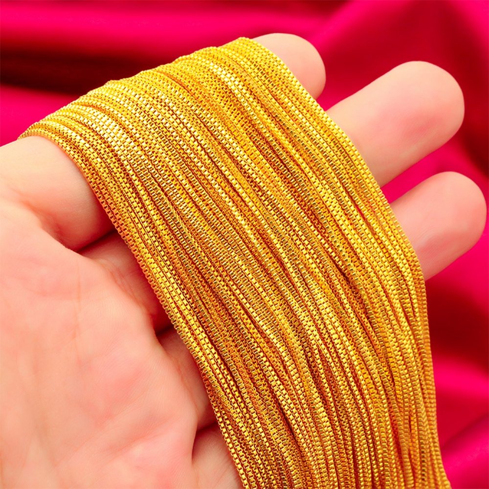 3pcs Wholesale Thin Box Chain Necklace for Pendant Match 18k Yellow Gold Filled Classic Simple Style Versatile Chain Jewelry
3pcs Wholesale Thin Box Chain Necklace for Pendant Match 18k Yellow Gold Filled Classic Simple Style Versatile Chain Jewelry