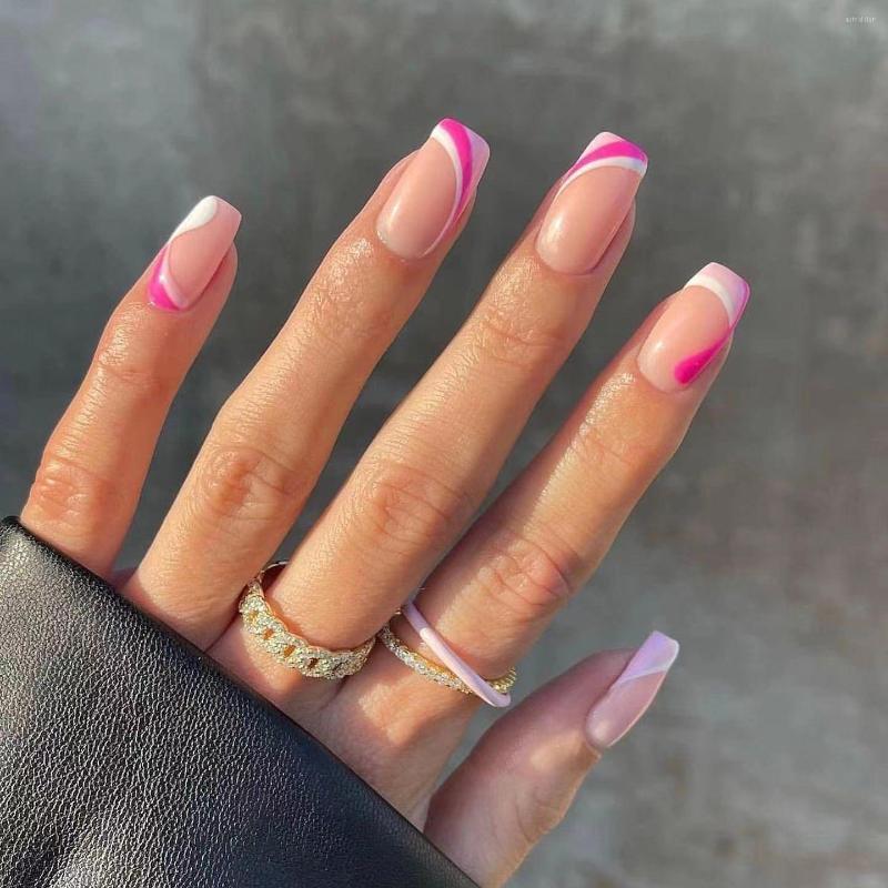 False Nails 24pcs/Box Detachable Square Head Wearable French Fake Full Cover Nail Tips Press On, 03
False Nails 24pcs/Box Detachable Square Head Wearable French Fake Full Cover Nail Tips Press On, 03