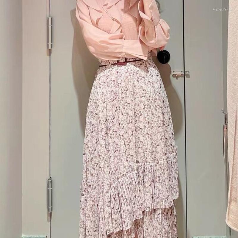 Skirts Neploe Vintage Temperament Faldas Mujer Moda 2023 Japanese Pleated Belt Floral Printed Irregular Skirt Slim Waist Jupe Women, Green
Skirts Neploe Vintage Temperament Faldas Mujer Moda 2023 Japanese Pleated Belt Floral Printed Irregular Skirt Slim Waist Jupe Women, Green