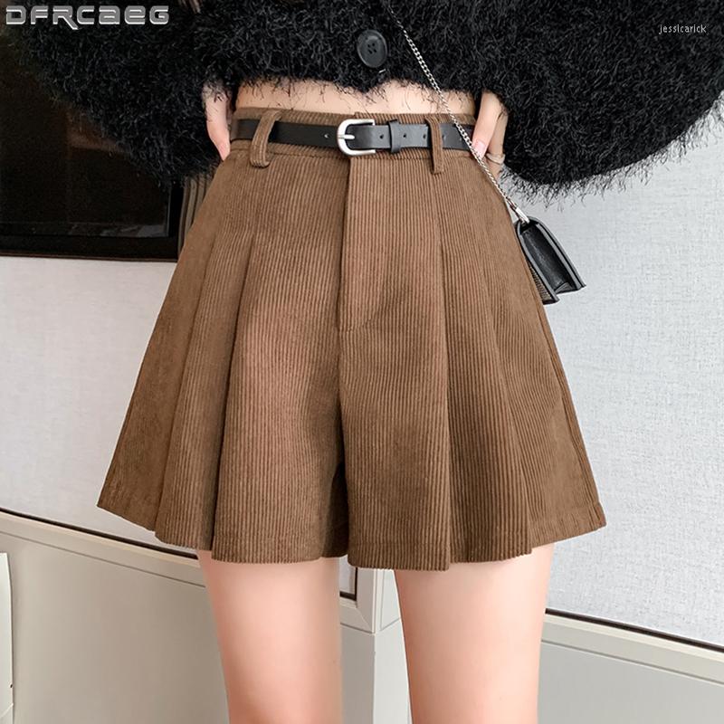 Women' Shorts 2023 Winter Corduroy Skirts For Women Vintage Loose Wide Leg Short Mujer Fashion Korean High Waist Belt Pleated, Black
Women' Shorts 2023 Winter Corduroy Skirts For Women Vintage Loose Wide Leg Short Mujer Fashion Korean High Waist Belt Pleated, Black
