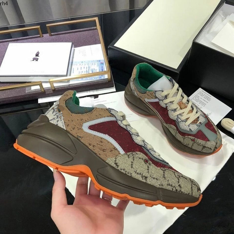 2023 Casual Shoes Dad Sneaker Paris Fashion Designer Men and Women Shoe Platform Sports Strawberry Wave Mouth Tiger Web Print mkjijkl rh4000001