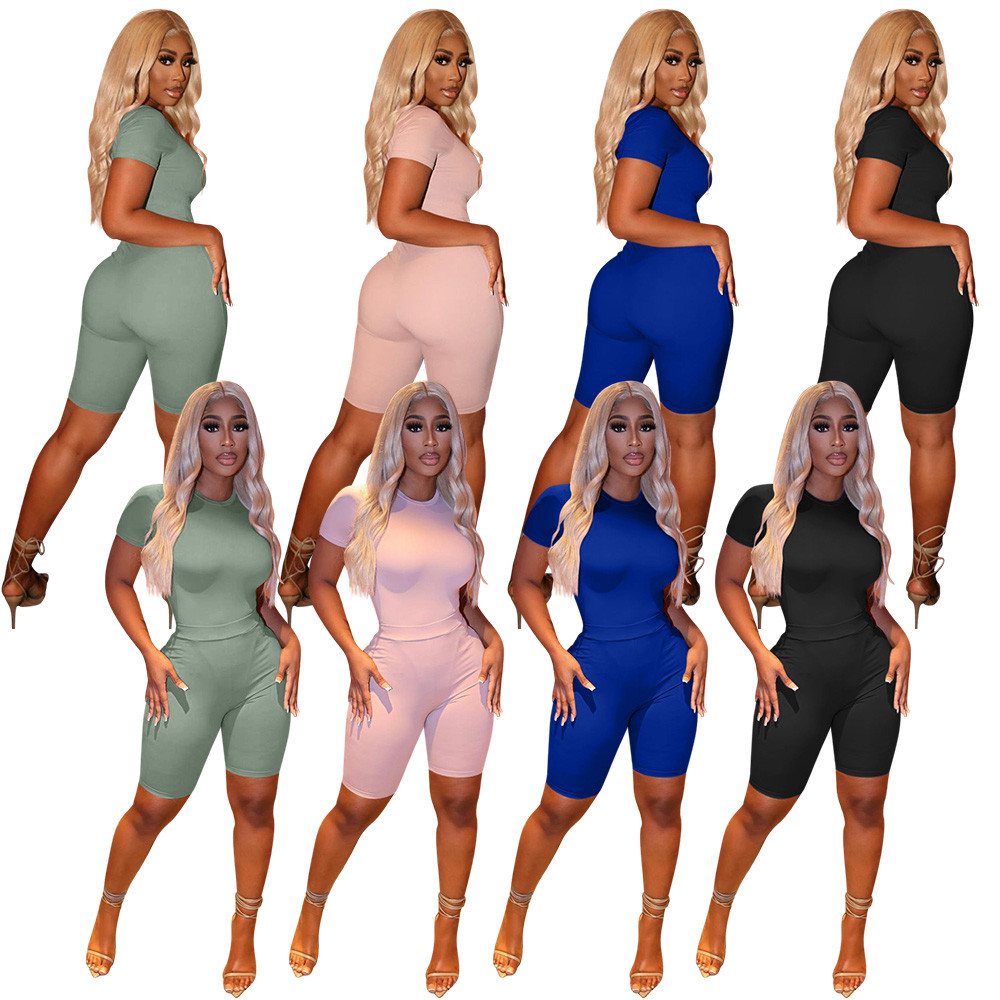 NEW Designer Summer Tracksuits Women Outfits Two 2 Pieces Set Short Sleeve Bodysuits and Shorts Sweatsuits Solid Sportswear Jogger suits Wholesale Clothes 9456, Mix color
NEW Designer Summer Tracksuits Women Outfits Two 2 Pieces Set Short Sleeve Bodysuits and Shorts Sweatsuits Solid Sportswear Jogger suits Wholesale Clothes 9456, Mix color