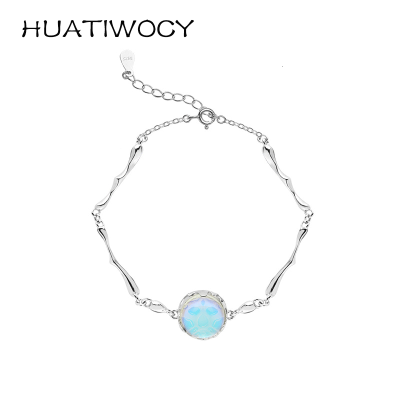 Charm Bracelets Fashion Women Bracelet 925 Silver Jewelry with Moonstone Hand Ornaments for Wedding Party Promise Birthday Bridal Gift Wholesale 230313
Charm Bracelets Fashion Women Bracelet 925 Silver Jewelry with Moonstone Hand Ornaments for Wedding Party Promise Birthday Bridal Gift Wholesale 230313