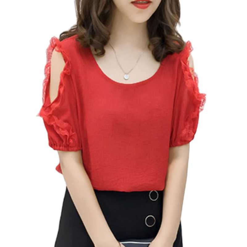 Women' Blouses & Shirts Blusas Mujer De Moda 2023 Summer Casual Thin Tie Loose Off-the-Shoulder Short-sleeved Chiffon Femininas ElegantesWo, Red
Women' Blouses & Shirts Blusas Mujer De Moda 2023 Summer Casual Thin Tie Loose Off-the-Shoulder Short-sleeved Chiffon Femininas ElegantesWo, Red