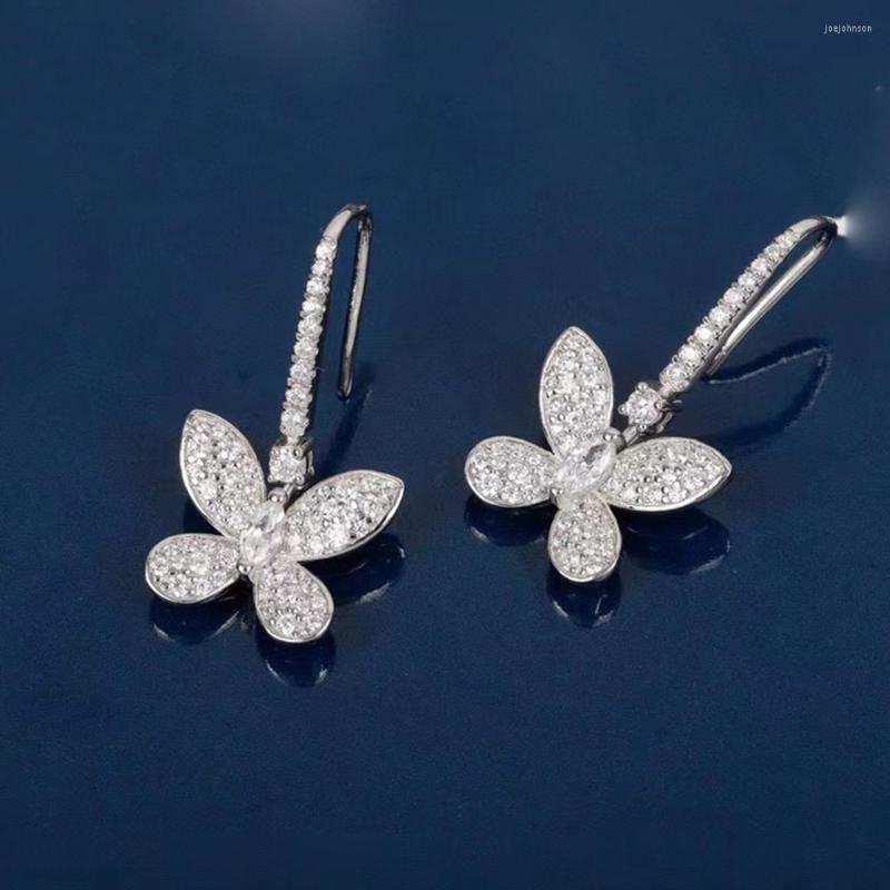 Dangle Earrings Fashion Luxury S925 Sterling Silver Insect Butterfly Women's European Brand Jewelry Wedding Accessories Party Shine #55
Dangle Earrings Fashion Luxury S925 Sterling Silver Insect Butterfly Women's European Brand Jewelry Wedding Accessories Party Shine #55