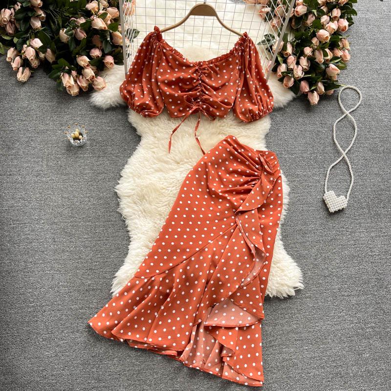 Work Dresses Holiday Two-Piece Suit For Women Summer Polka Dot Short Tops Zipper High Waist Trumpet Mermaid Ruffles Skirt Ladies Sets, Black
Work Dresses Holiday Two-Piece Suit For Women Summer Polka Dot Short Tops Zipper High Waist Trumpet Mermaid Ruffles Skirt Ladies Sets, Black
