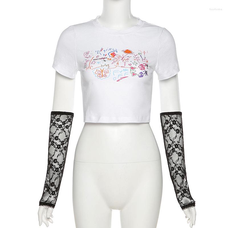 Women' T Shirts Summer Style Women' Slim Navel Fashion O Neck Print Short Sleeve T-shirt For Women, White
Women' T Shirts Summer Style Women' Slim Navel Fashion O Neck Print Short Sleeve T-shirt For Women, White