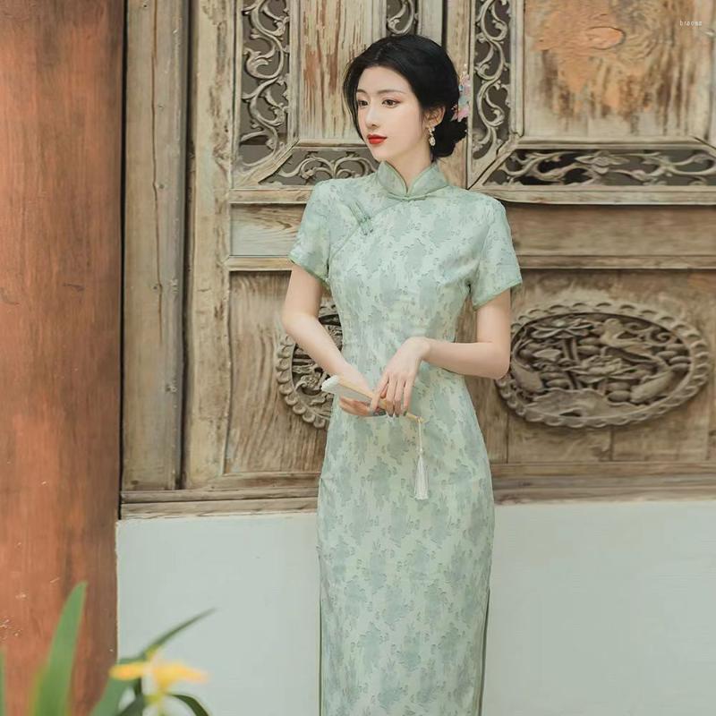 Ethnic Clothing Young Cheongsam Girl Chinese Style Elegant Qipao Long Daily Life Orientale Vintage Shanghai Story China Qi Pao Dress Woman
Ethnic Clothing Young Cheongsam Girl Chinese Style Elegant Qipao Long Daily Life Orientale Vintage Shanghai Story China Qi Pao Dress Woman