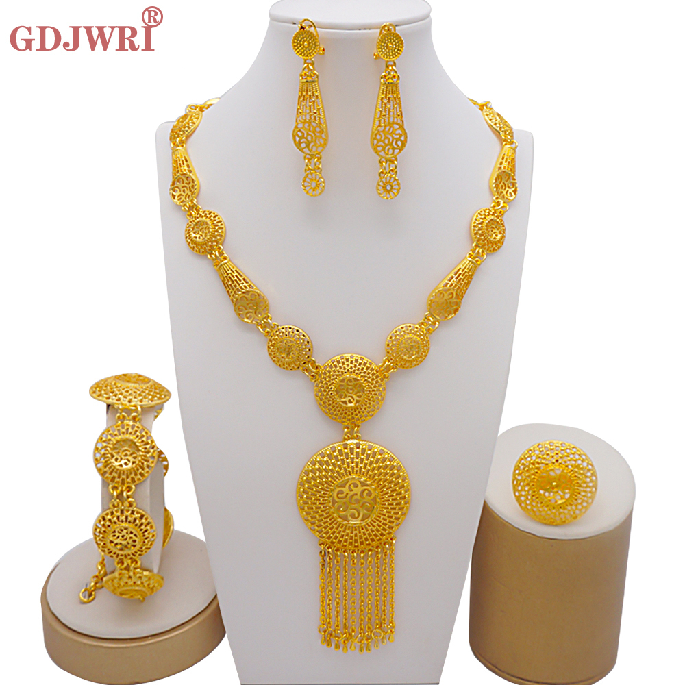 Wedding Jewelry Sets Jewelry Sets Ethiopian Gold Color Arabia Necklace Bracelet Earring Ring For Women Indian Dubai African Party Bridal Gifts 230313
Wedding Jewelry Sets Jewelry Sets Ethiopian Gold Color Arabia Necklace Bracelet Earring Ring For Women Indian Dubai African Party Bridal Gifts 230313