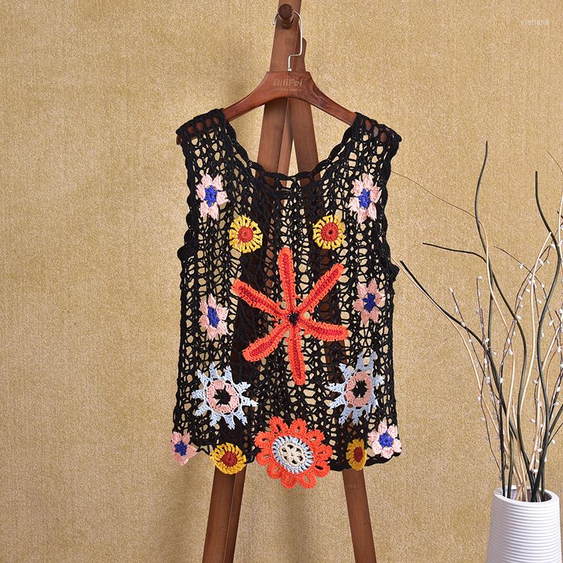 Women's Blouses Vintage Casual Crochet Knit Floral Hollow Out Lace Vest Tops Blouse Handmade Beach Cover Up 2023 Flower Patterns Shirts, Black
Women's Blouses Vintage Casual Crochet Knit Floral Hollow Out Lace Vest Tops Blouse Handmade Beach Cover Up 2023 Flower Patterns Shirts, Black