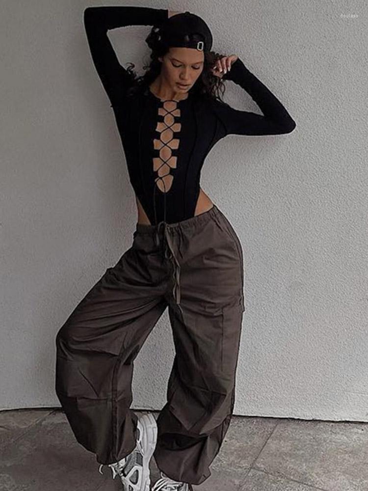 Women' Swimwear Ribbed Knitted Long Sleeve Tie Up Sexy Bodysuit Bandage Patchwork Bodycon Club Party Body Women Outfit High Waist Top, Black
Women' Swimwear Ribbed Knitted Long Sleeve Tie Up Sexy Bodysuit Bandage Patchwork Bodycon Club Party Body Women Outfit High Waist Top, Black