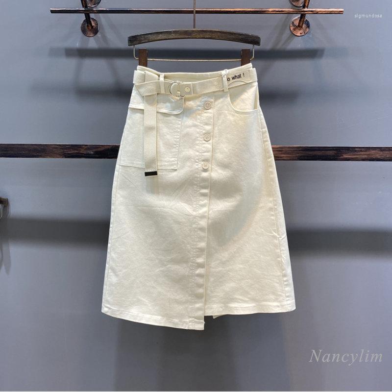 Skirts European Street White Denim Womens Spring 2023 Irregular Skirt High Waist Stretch Casual Mid-Length A- Line, Khaki
Skirts European Street White Denim Womens Spring 2023 Irregular Skirt High Waist Stretch Casual Mid-Length A- Line, Khaki