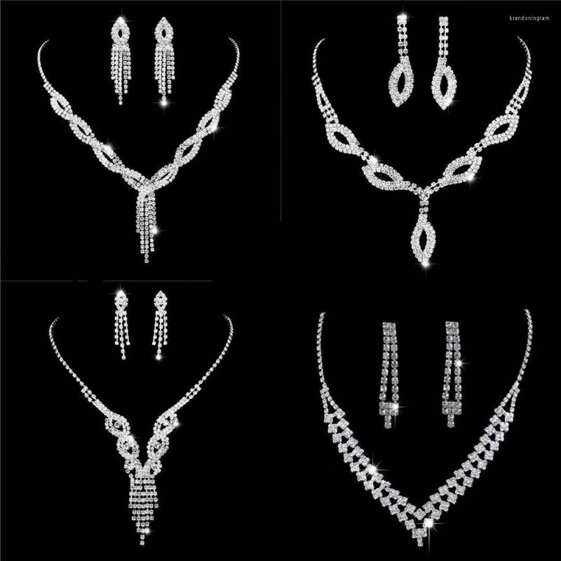 Necklace Earrings Set Hiny Full Rhinestone Bridal Jewelry Earring Sets For Women Luxury Crystal Wedding Stud Accessories, Picture shown
Necklace Earrings Set Hiny Full Rhinestone Bridal Jewelry Earring Sets For Women Luxury Crystal Wedding Stud Accessories, Picture shown