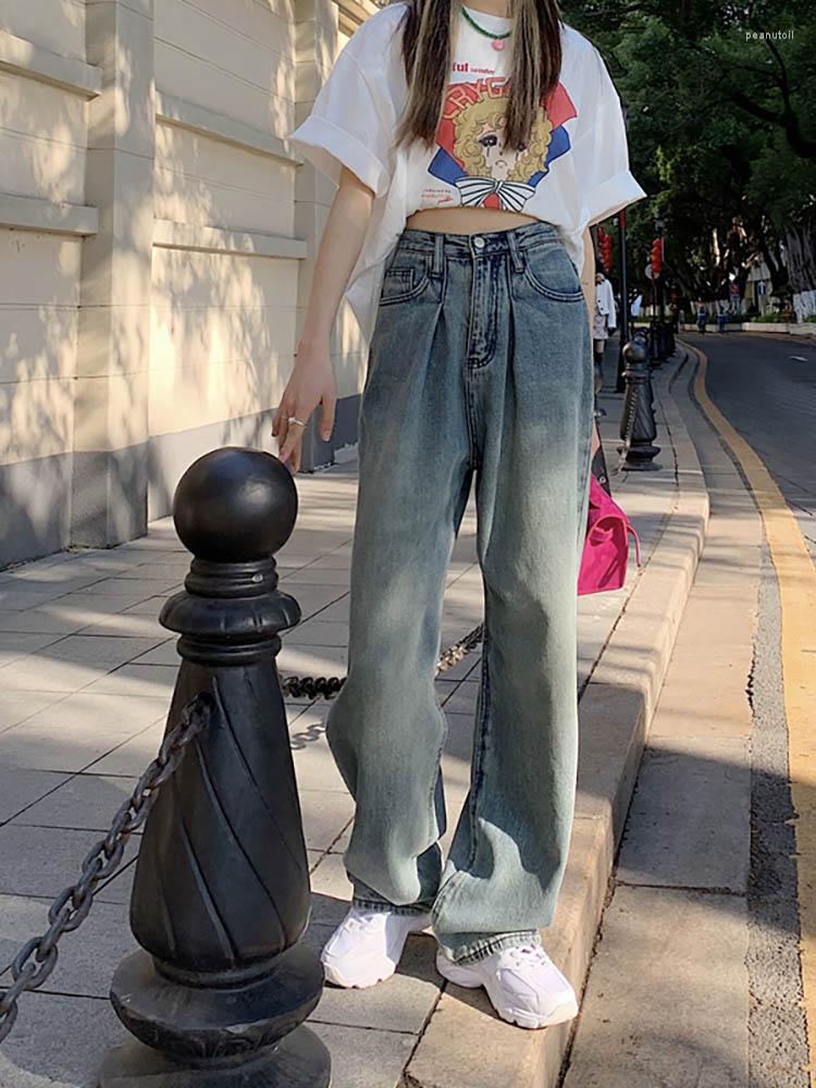 Women' Jeans Long Jean For Women High Waisted Loose Straight Woman Wide Leg Pants Autumn/winter Clothing Girls Solid Bule Trousers, Blue
Women' Jeans Long Jean For Women High Waisted Loose Straight Woman Wide Leg Pants Autumn/winter Clothing Girls Solid Bule Trousers, Blue