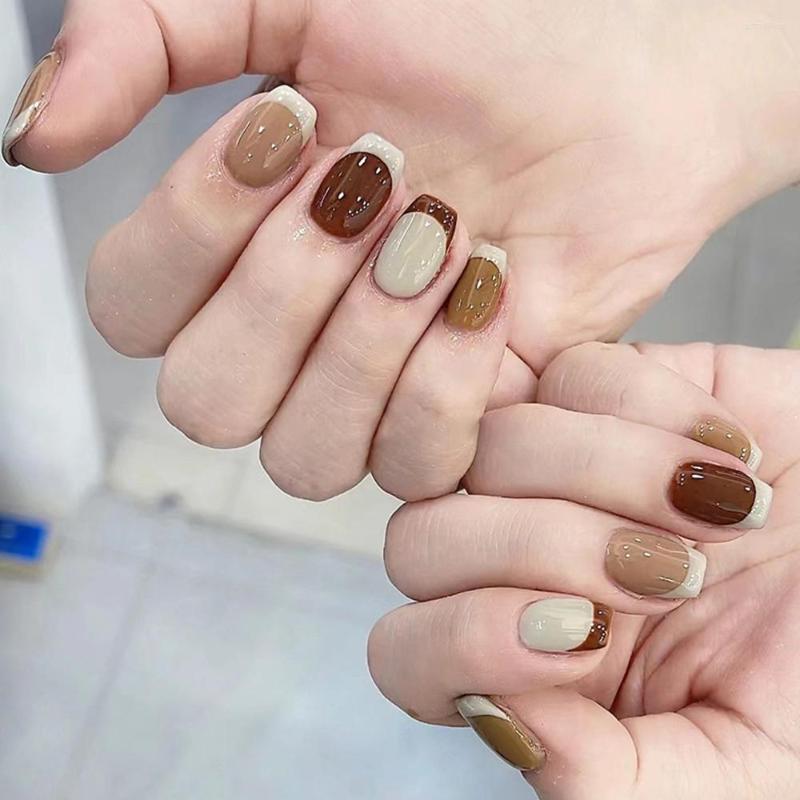 False Nails 24pcs Short Makeup Full Coverage Reusable Stickers Press On Fake Fingernail For Professional Nail Manicure Set, As show
False Nails 24pcs Short Makeup Full Coverage Reusable Stickers Press On Fake Fingernail For Professional Nail Manicure Set, As show