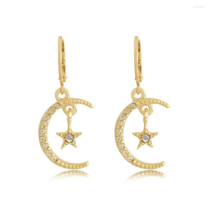 Dangle Earrings Gold Color Shiny Moon And Star Drop Wedding Pendant Fashion Korean Jewelry
Dangle Earrings Gold Color Shiny Moon And Star Drop Wedding Pendant Fashion Korean Jewelry