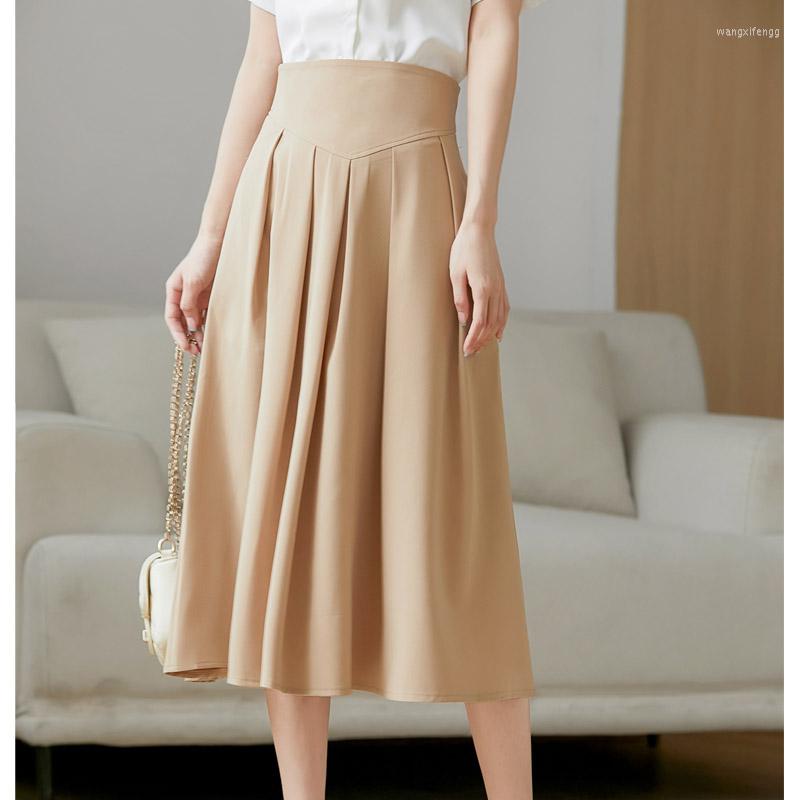 Skirts High Waist Pleated Mid Long With Shorts For Women 2023 Summer Black Solid Skirt Elegant Fashion Korean Jupe Female 410
Skirts High Waist Pleated Mid Long With Shorts For Women 2023 Summer Black Solid Skirt Elegant Fashion Korean Jupe Female 410