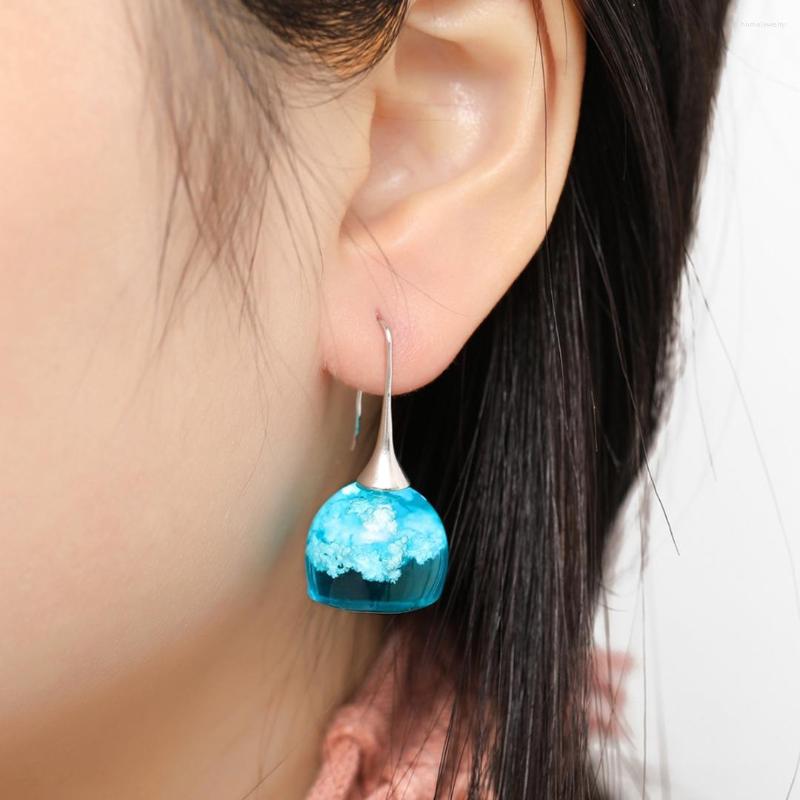 Dangle Earrings Vintage Ladies Resin Earring Starry Blue Sky White Cloud Geometric Teardrop Charm Bohemian Handmade Jewelry Femme Brinco
Dangle Earrings Vintage Ladies Resin Earring Starry Blue Sky White Cloud Geometric Teardrop Charm Bohemian Handmade Jewelry Femme Brinco