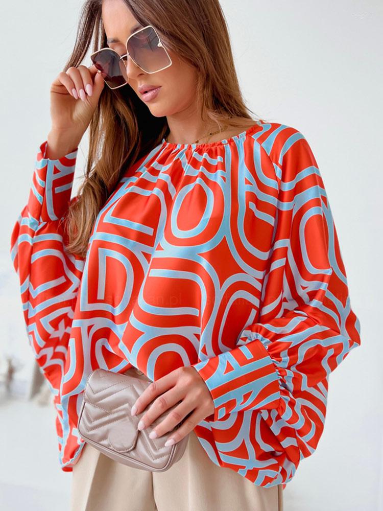 Women' Blouses Women O-Neck Printed Long Sleeve Fashion Casual Loose Female Tops 2023 Summer Elegant Sweet Office Ladies Blouse, Red
Women' Blouses Women O-Neck Printed Long Sleeve Fashion Casual Loose Female Tops 2023 Summer Elegant Sweet Office Ladies Blouse, Red