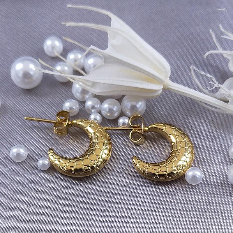 Hoop Earrings Half Circle Ear Studs For Women Stainless Steel Gold Color Earring Jewelry Argollas Mujer Aros Acero Inoxidable E9532
Hoop Earrings Half Circle Ear Studs For Women Stainless Steel Gold Color Earring Jewelry Argollas Mujer Aros Acero Inoxidable E9532